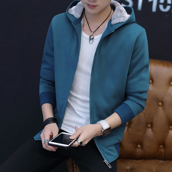 Men's transitional jacket with cozy inner lining and practical hood system Lisslune