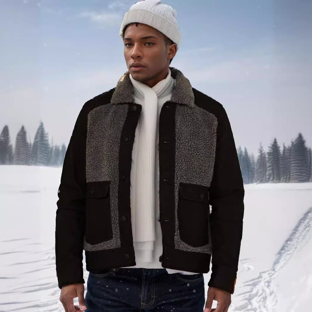 Men's casual fleece jacket Lisslune