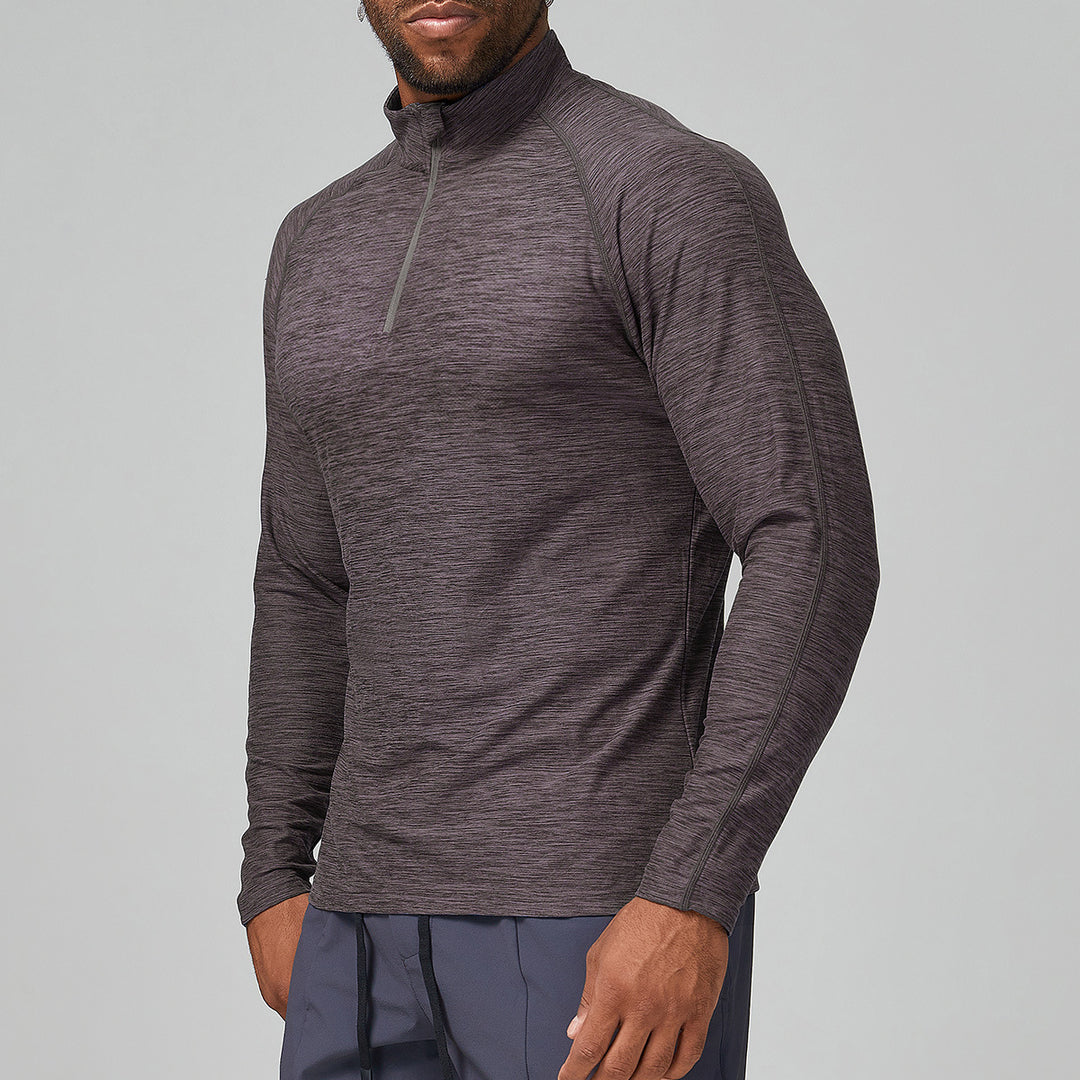 Men's Sporty Stand Collar Sweater with Functional Inserts Lisslune
