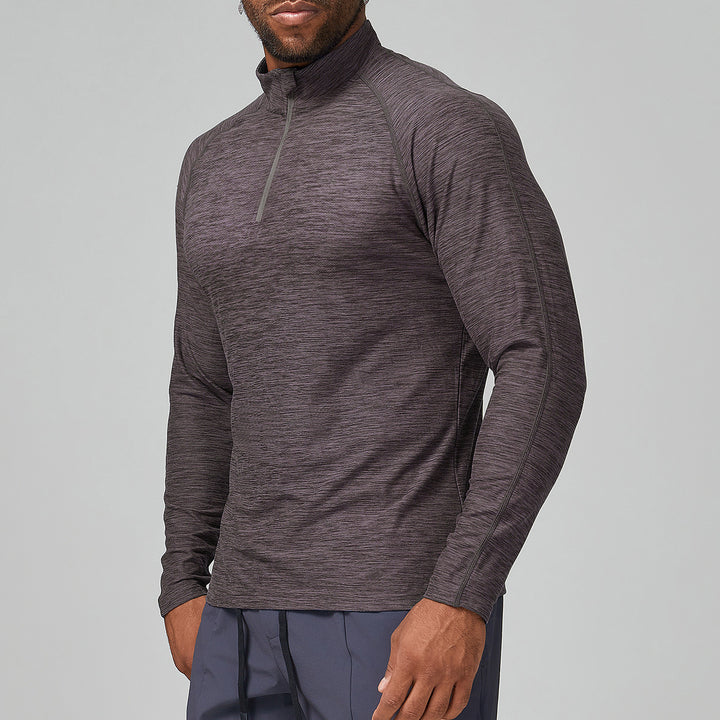 Men's Sporty Stand Collar Sweater with Functional Inserts Lisslune