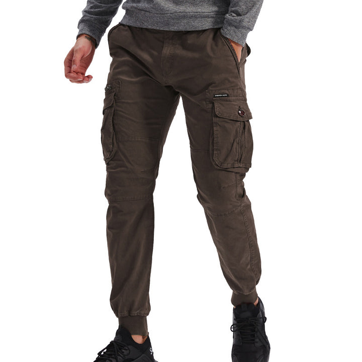 Men's cargo pants with practical pockets and elastic waistband Lisslune