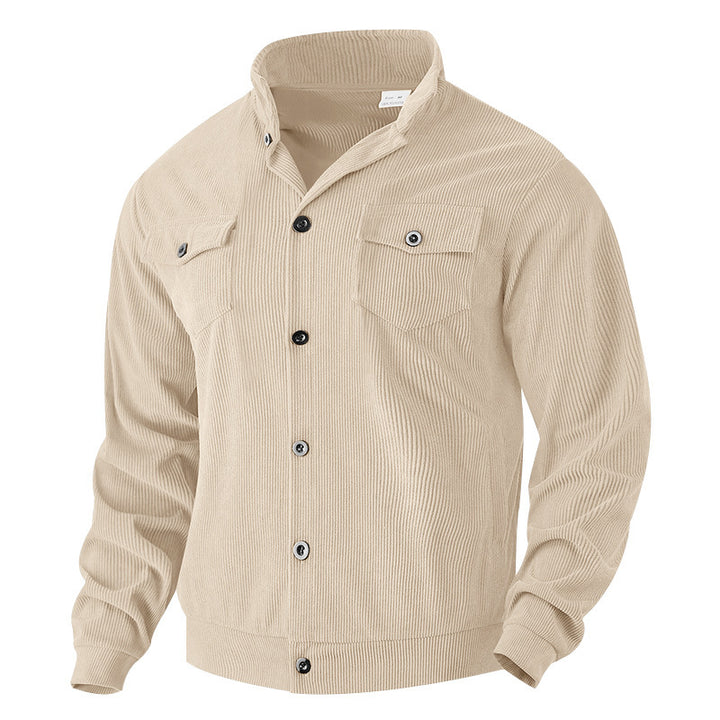 Men's jacket in vintage style with practical pockets and textured design Lisslune