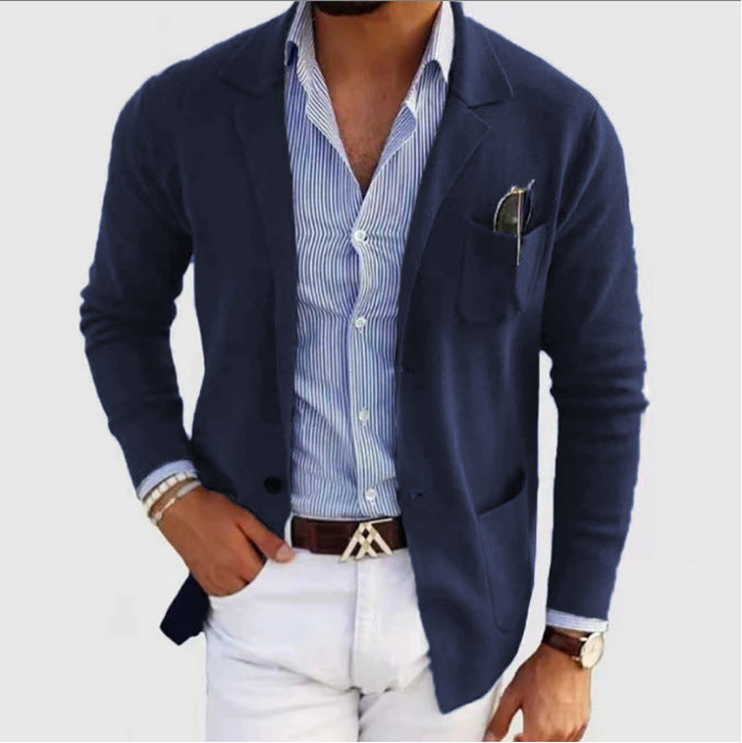 Men's casual, elegant blazer made of robust cotton blend Lisslune