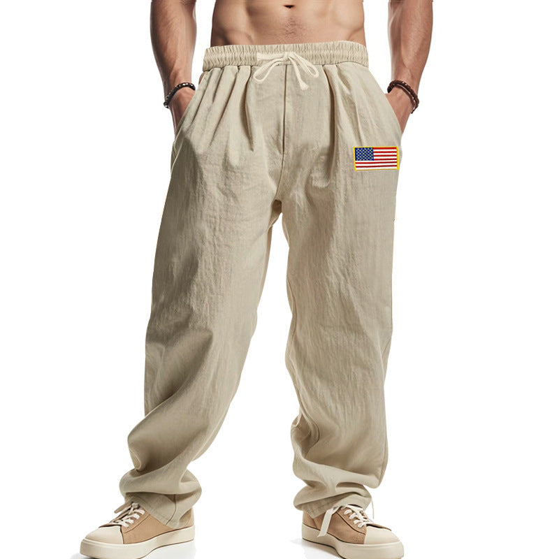 Men's casual joggers with elastic waistband and practical side pockets Lisslune