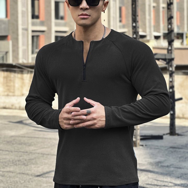 Men's functional shirt with innovative zipper and breathable structure Lisslune