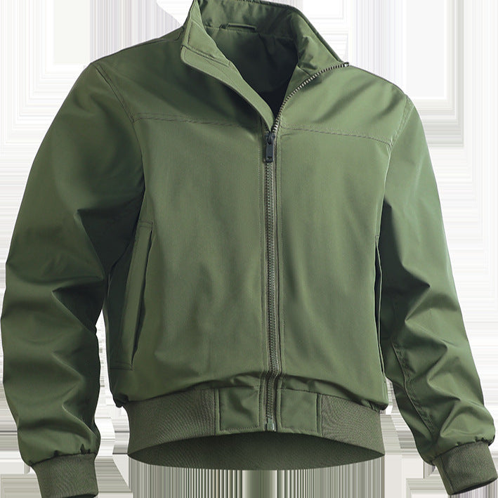 Men's casual transitional jacket with elastic cuffs and practical pockets Lisslune
