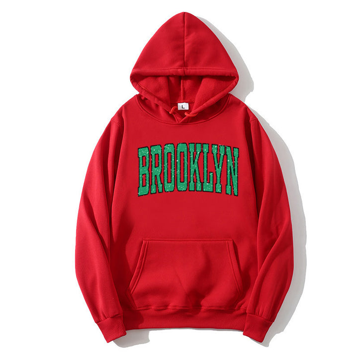 Women's Hoodie with Casual Brooklyn Print Lisslune