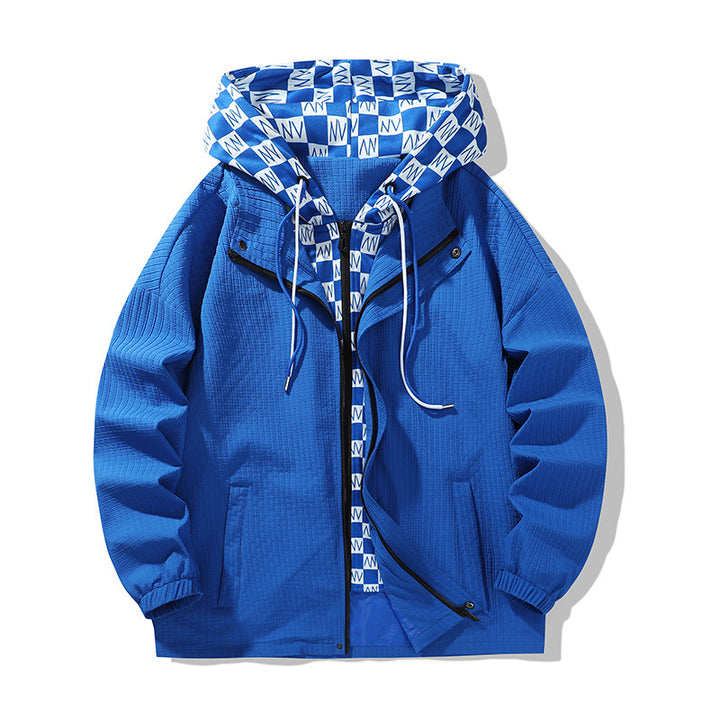 Men's technical transition jacket with adjustable hood design and breathable inserts Lisslune