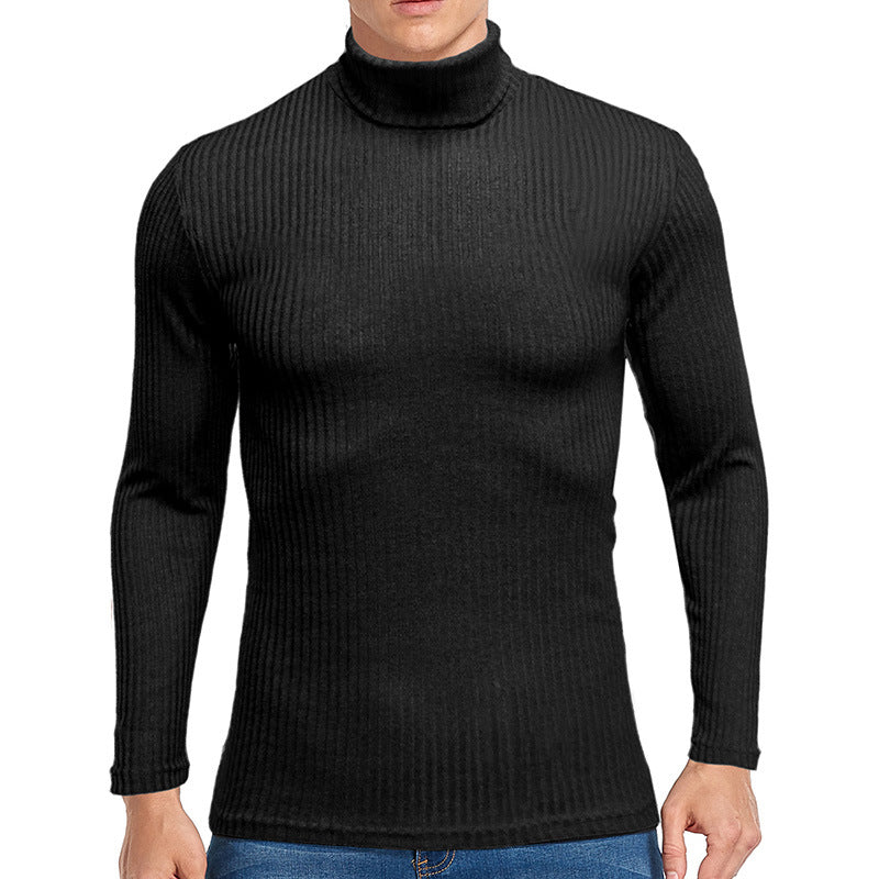 Men's fine turtleneck sweater made of textured knit Lisslune