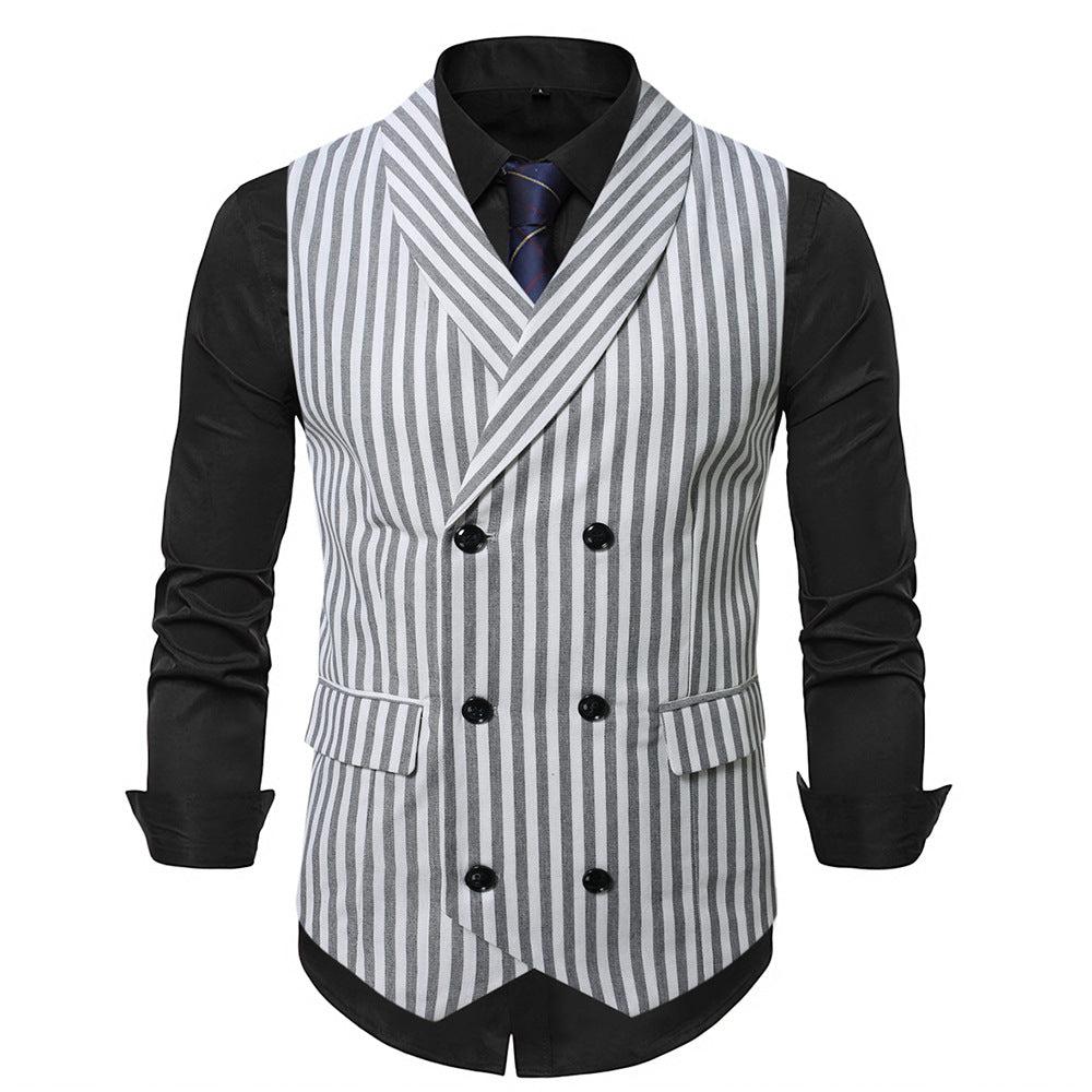 Men's elegant vest with striped design Lisslune