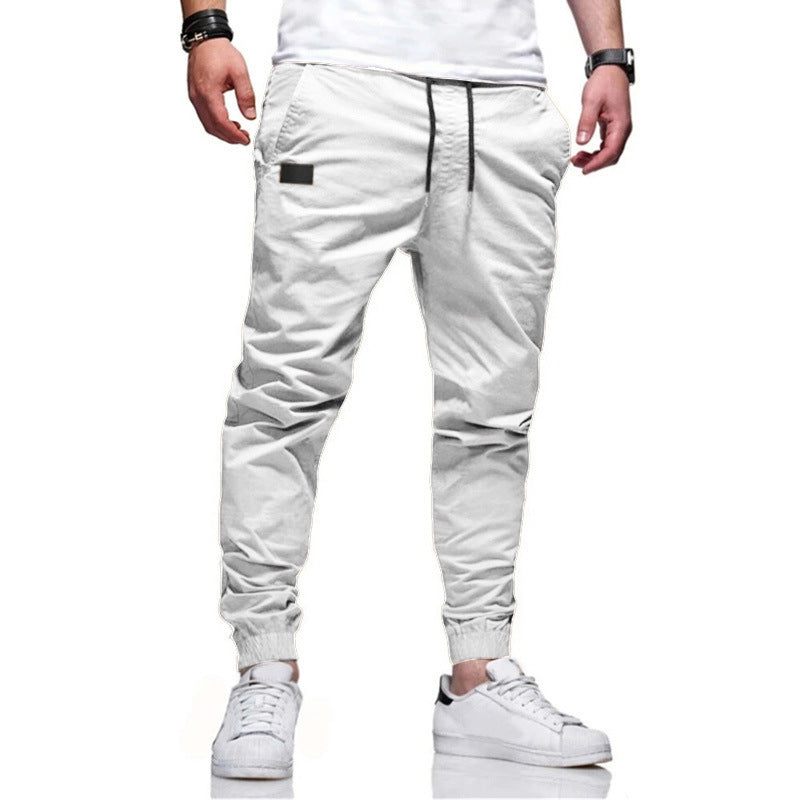 Men's cargo pants with functional pockets and elastic waistband Lisslune