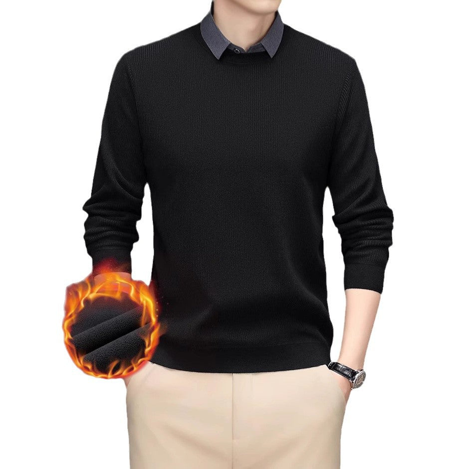 Men's heat-retaining knitted sweater Lisslune