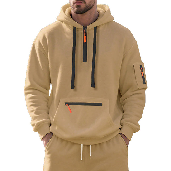 Men's sporty hoodie with functional zipper Lisslune