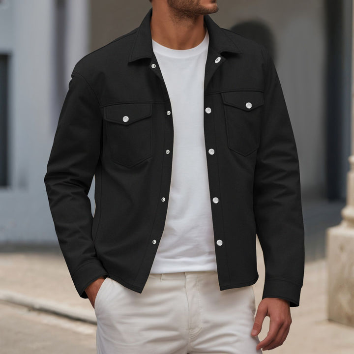 Men's fashionable shirt jacket with practical breast pockets and modern cut Lisslune