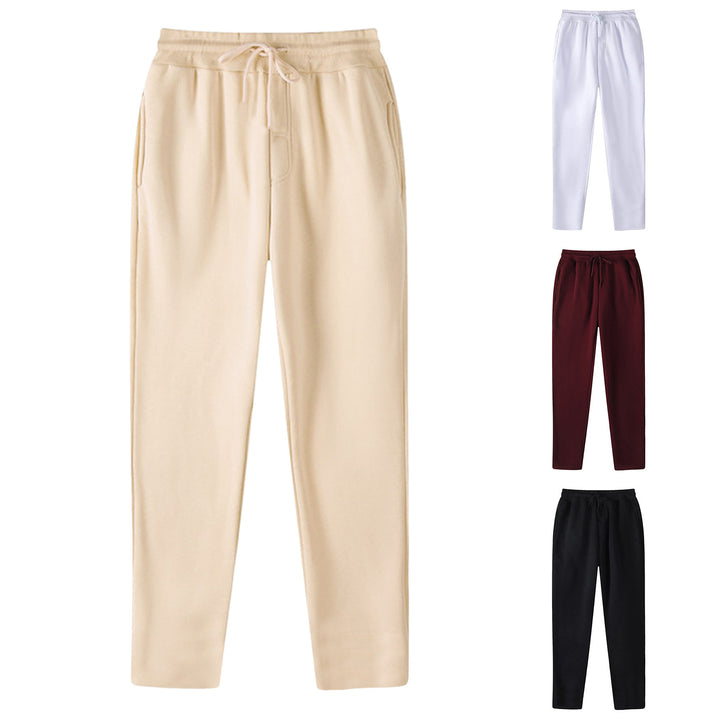 Men's lounge pants with elastic waistband and practical side pockets Lisslune