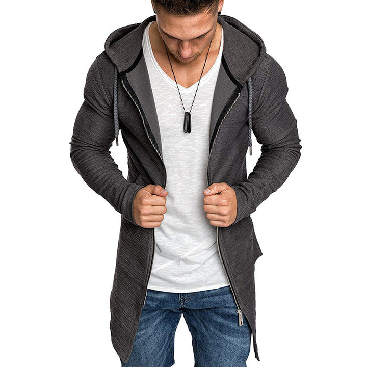 Men's Fashion Long Sleeve Jacket with Asymmetrical Zipper Lisslune