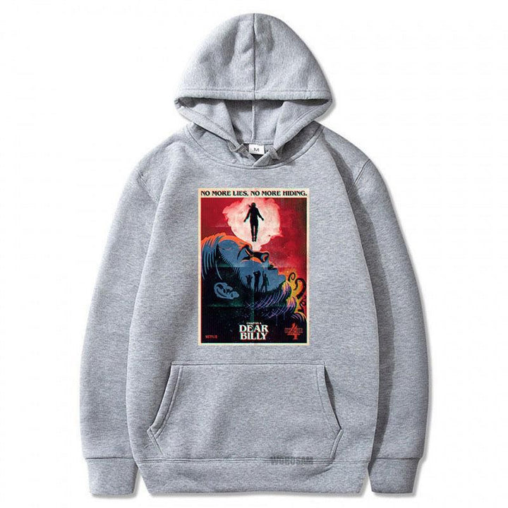 Women's hooded sweatshirt with creative film motif and cozy kangaroo pocket Lisslune