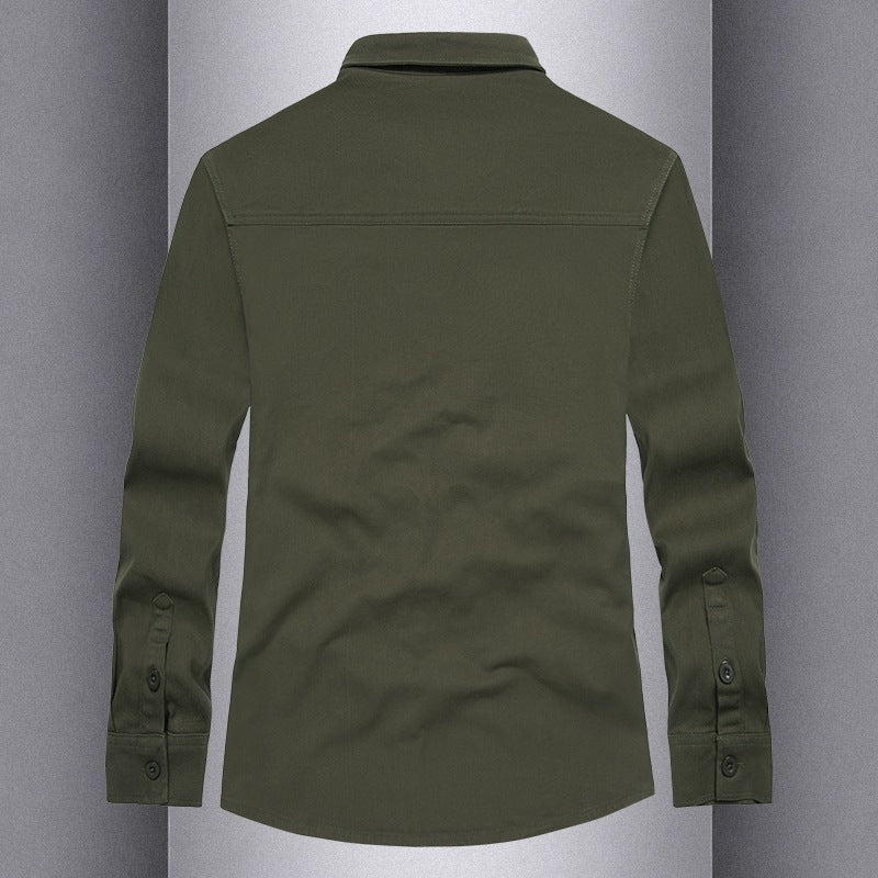 Men's long sleeve shirt with practical pockets and modern cut Lisslune