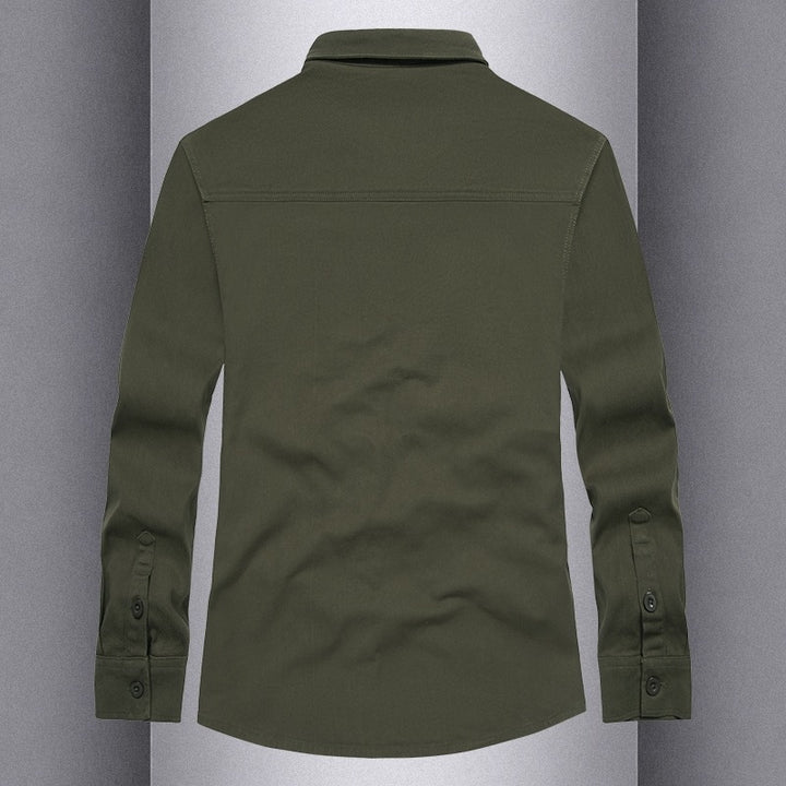 Men's long sleeve shirt with practical pockets and modern cut Lisslune