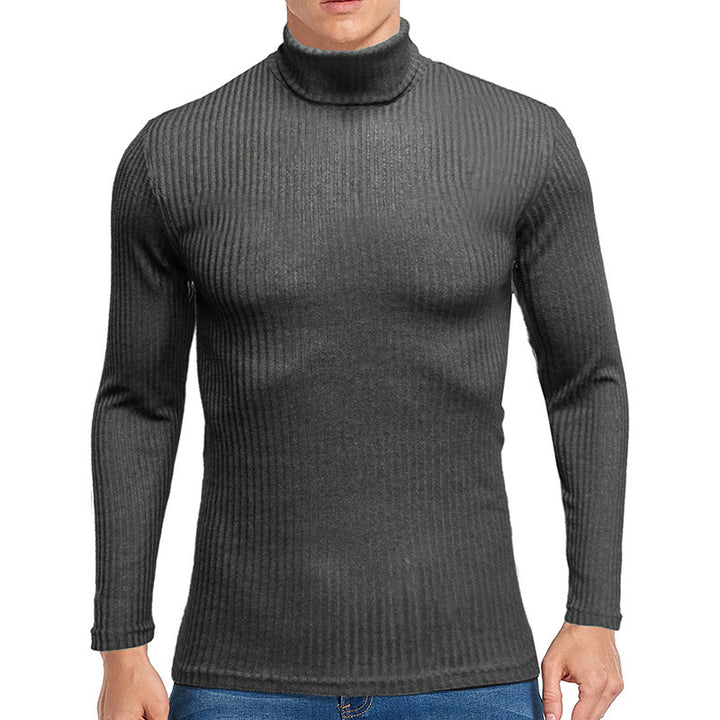 Men's fine turtleneck sweater made of textured knit Lisslune