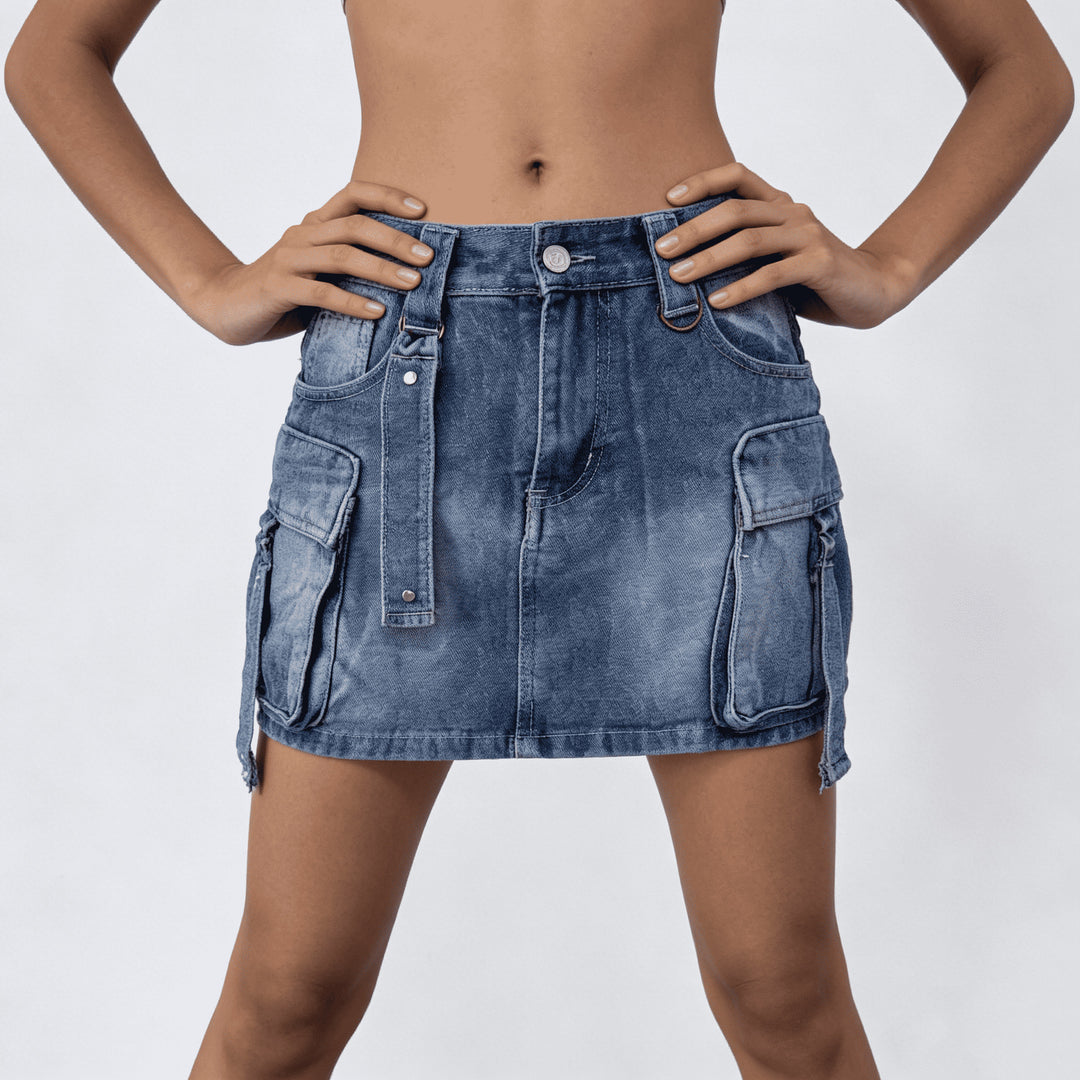 Ladies Cargo Skirt Lisslune