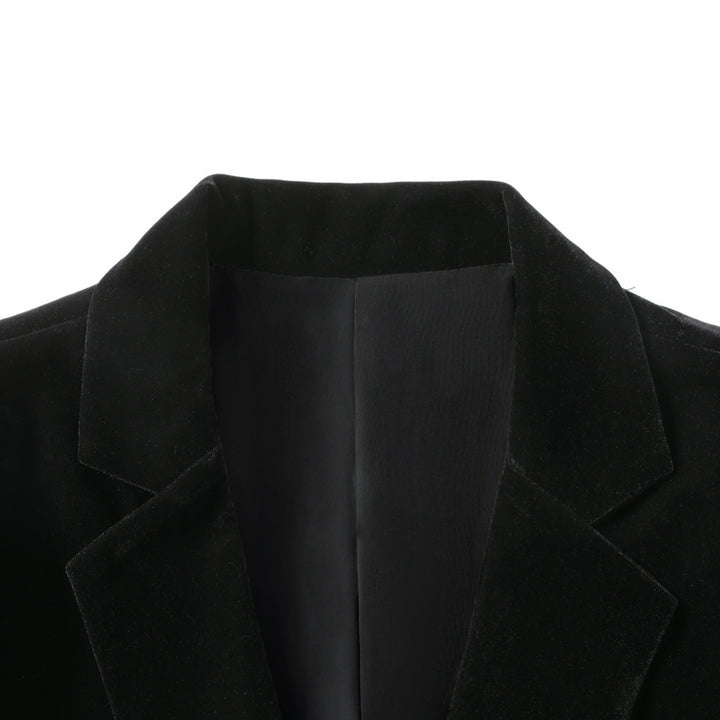 Men's elegant velvet blazer with fine details Lisslune