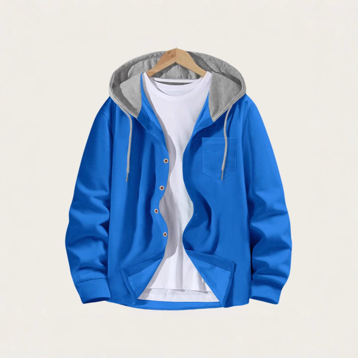 Men's casual jacket with hood and trendy design Lisslune