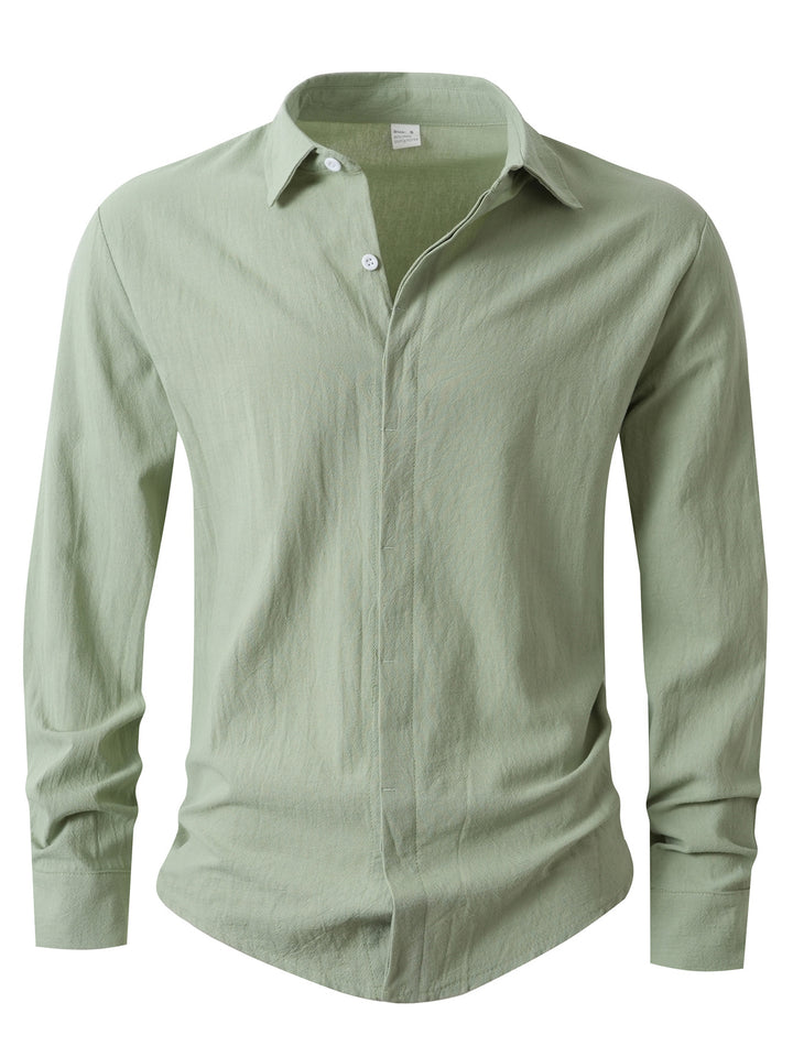 Men's Elegant Casual Shirt with Slim Fit Cut Lisslune