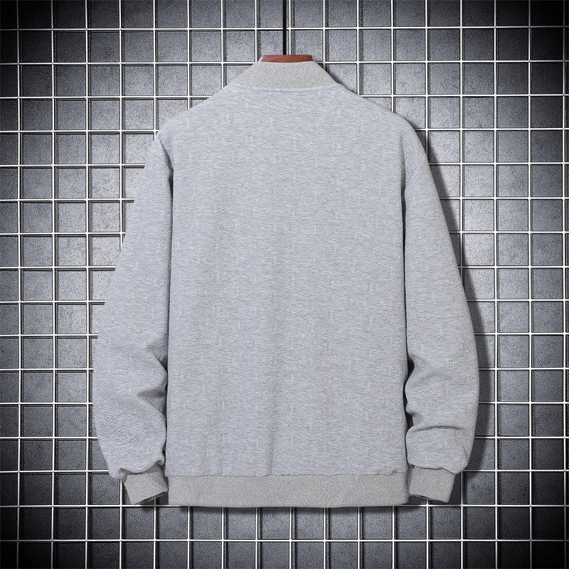 Men's Casual Bomber Jacket with Structured Design Lisslune