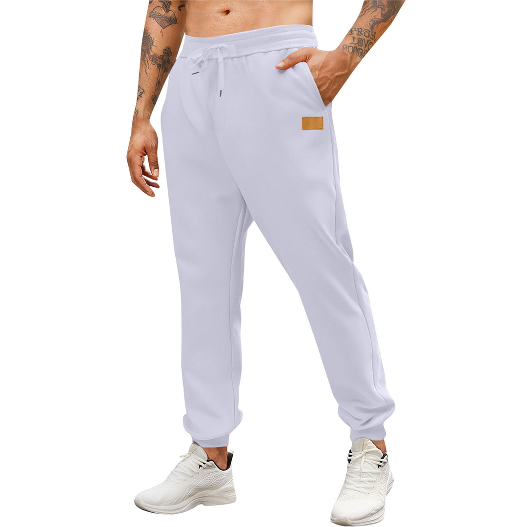 Men's sporty jogging pants with side zippered pockets and adjustable waistband Lisslune