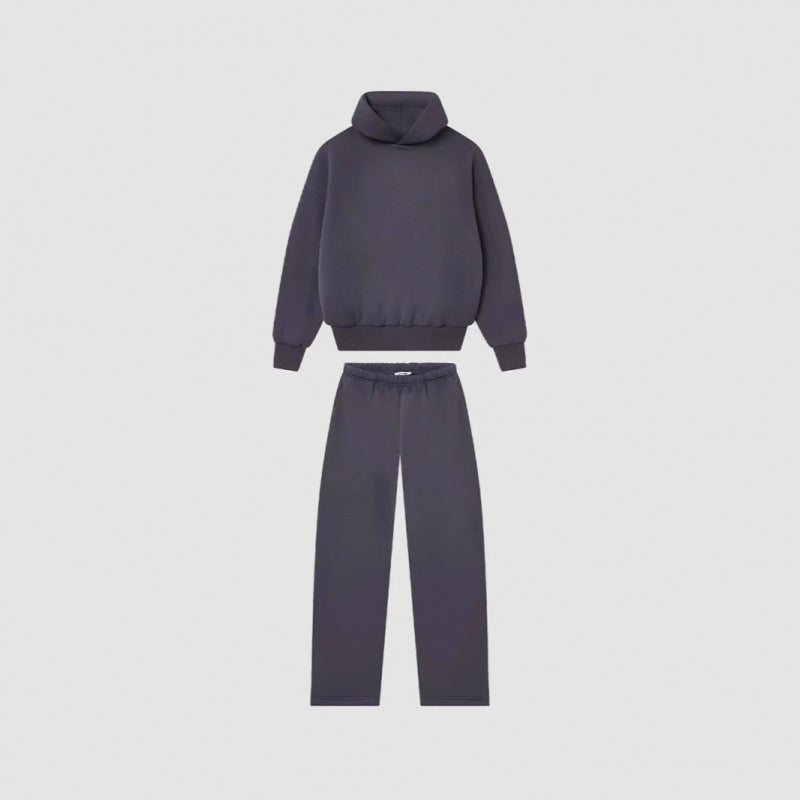 Women's Cozy Sweatshirt and Pants Set with High Collar and Casual Fit Lisslune