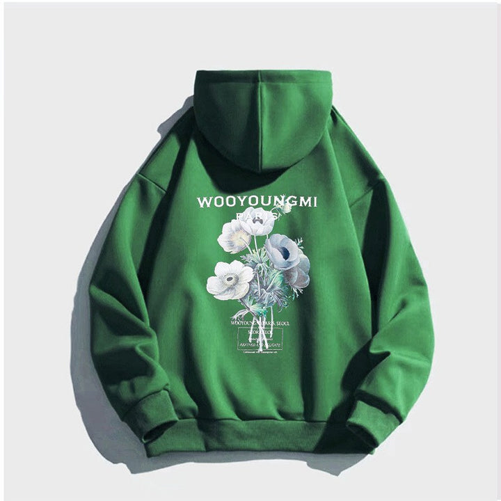 Women's hoodie with artistic floral print Lisslune