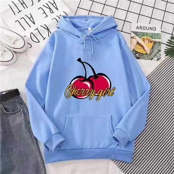 Women's hoodie with cheerful cherry motif Lisslune