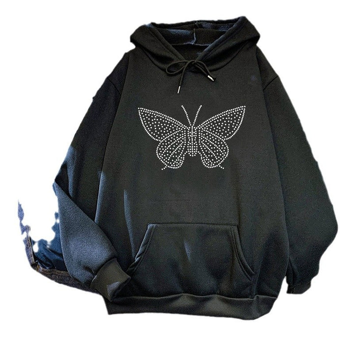 Women's hoodie with elegant butterfly design Lisslune