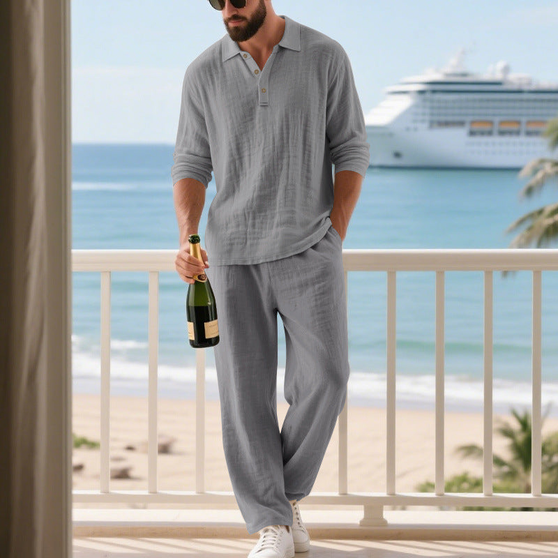Men's Casual Leisure Set made of breathable material Lisslune