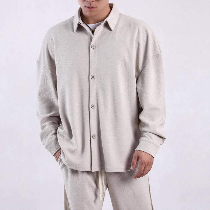 Men's long-sleeve shirt with innovative fabric and stylish cut Lisslune