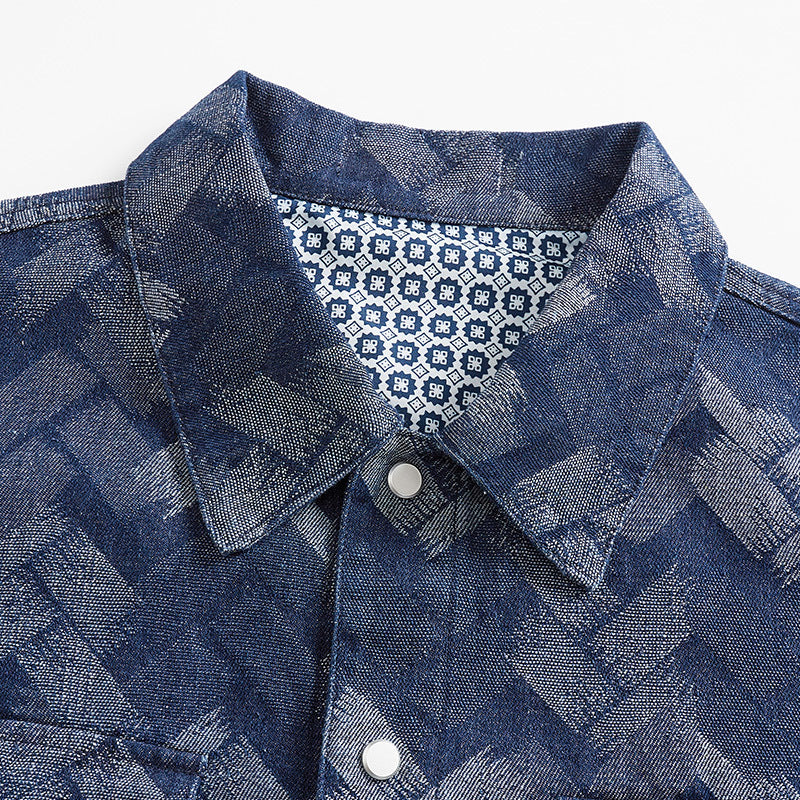 Men's Casual Denim Jacket Lisslune