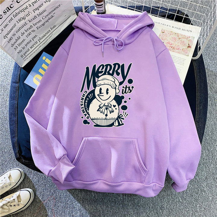 Women's hoodie with cheerful Christmas motif Lisslune