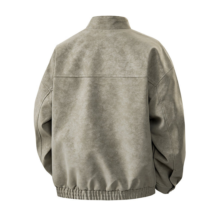Men's transitional jacket with two chest pockets and high collar Lisslune