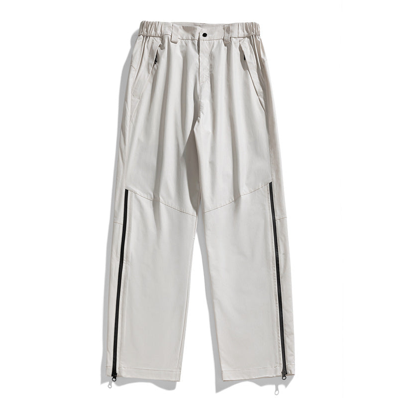 Men's Technical Sports Pants with Elastic Waistband and Practical Pockets Lisslune