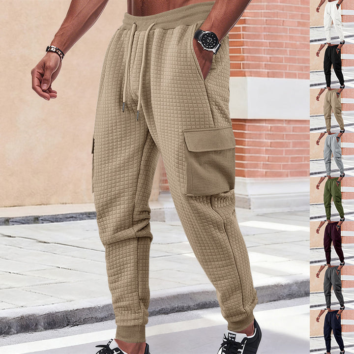 Men's cargo joggers with innovative structure and practical side pockets Lisslune