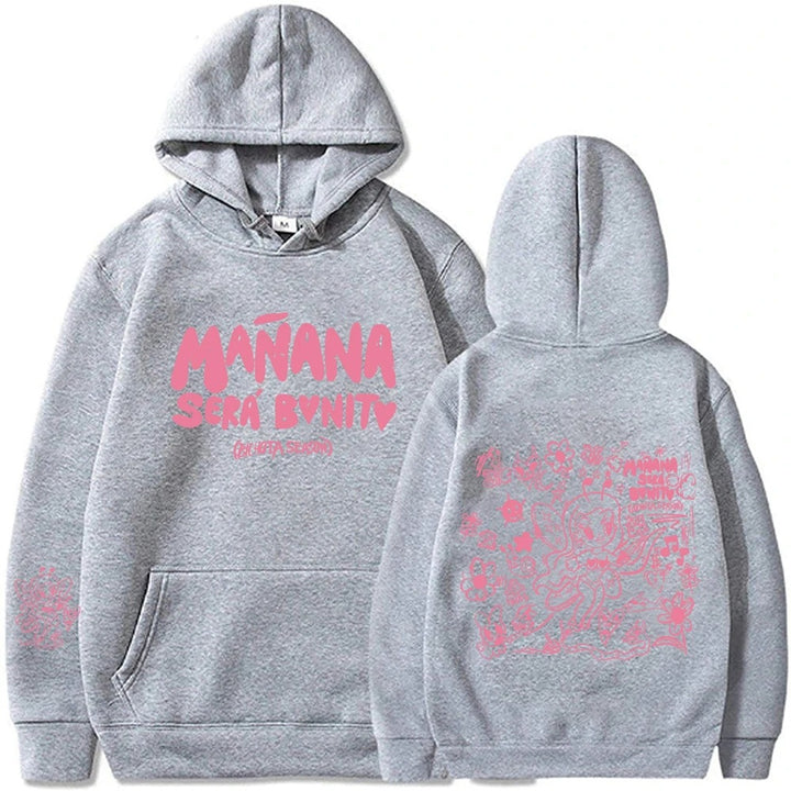 Women's hoodie with creative print and practical kangaroo pocket Lisslune