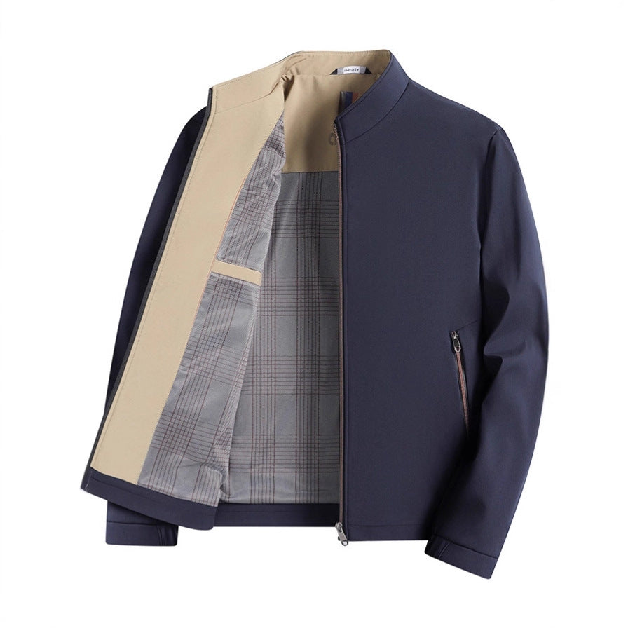 Men's elegant transitional jacket in minimalist design Lisslune