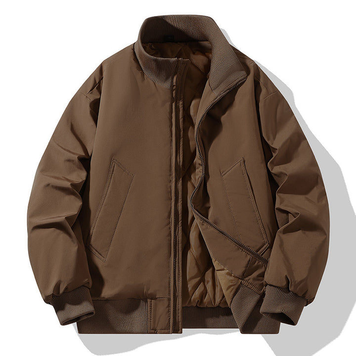 Men's Stylish Quilted Jacket with High Collar Lisslune