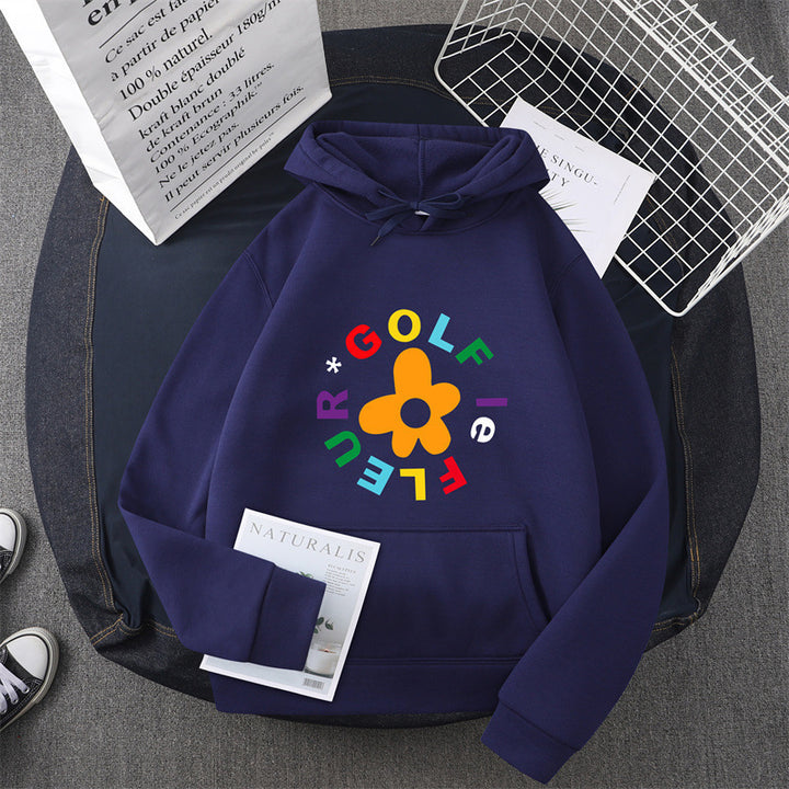Women's hoodie with creative floral graphic design and comfortable fit Lisslune
