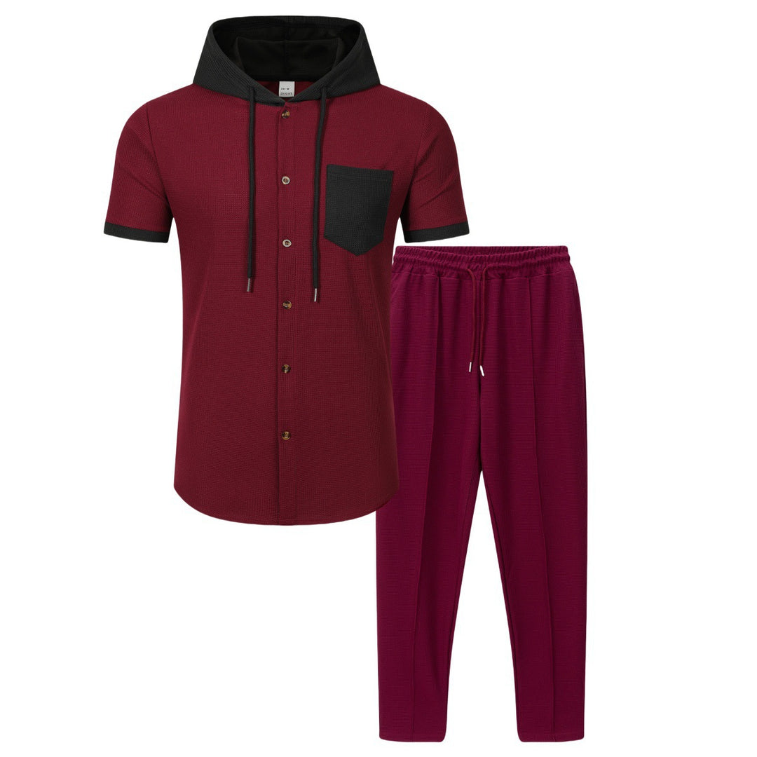 Men's fashionable leisure set with breathable materials and practical pockets Lisslune