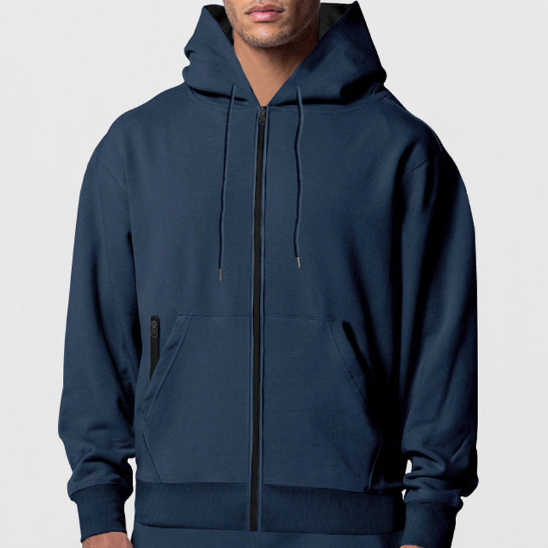 Men's hooded jacket with practical pockets and modern zipper Lisslune