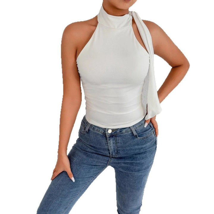 Damen elegantes Top mit femininer Schleifenoptik Lisslune