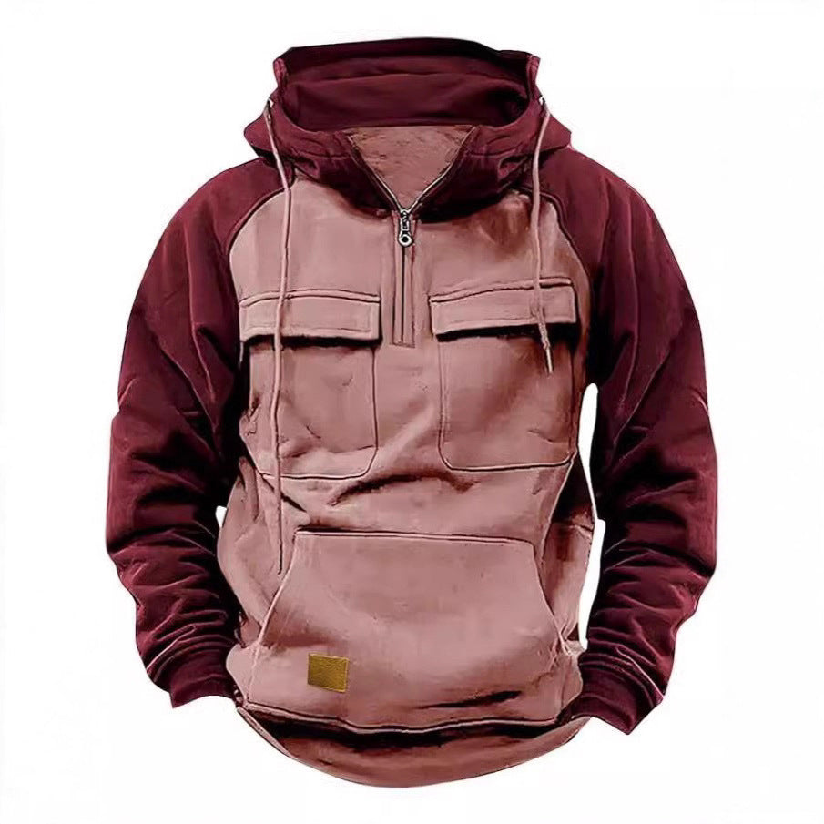 Men's stylish hoodie with functional pockets Lisslune