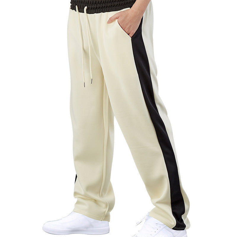 Men's Sporty Relaxed Fit Jogging Pants with Elastic Waistband and Side Pockets Lisslune